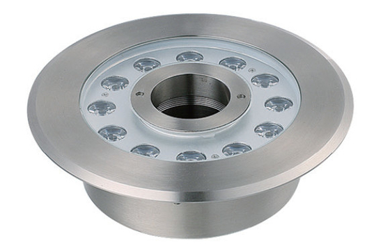 15W onderwater LED fontein lichten met middel gat diameter 51mm roestvrij staal materiaal
