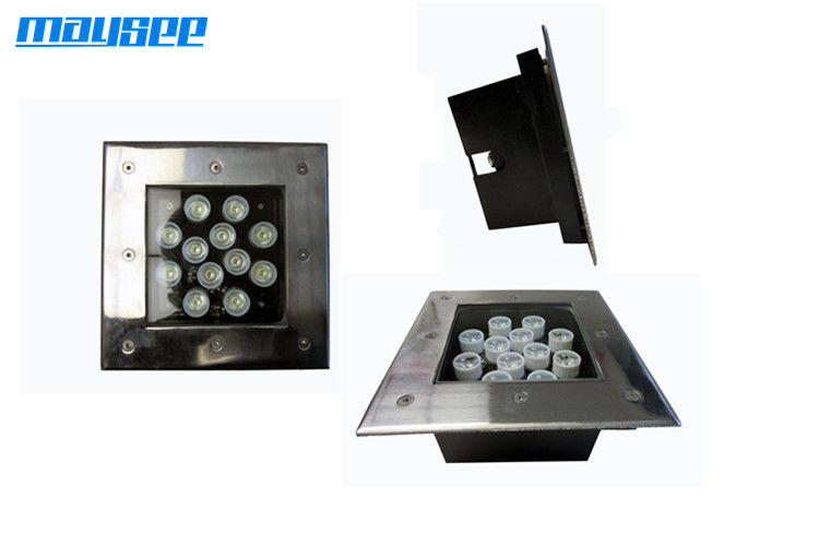 12V LED-grondverlichting met geborsteld roestvrij staal 9w 12w 18w buiten IP67