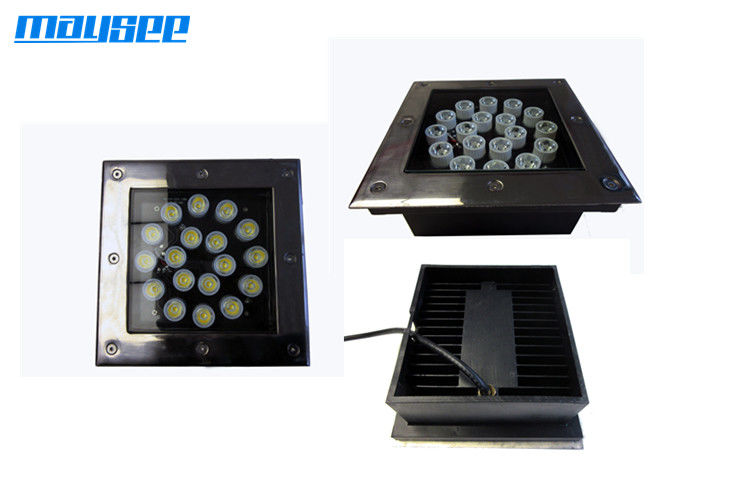 18w Outdoor DMX LED Underground Lights 85-265VAC, LED Underground Light Met vierkante fascia