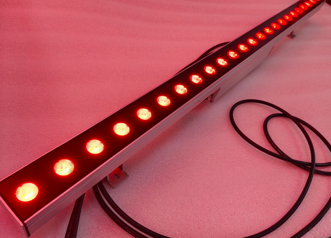 Stroom aan of uit of DMX512 besturingsmodus LED wandwasser lampen met 24pcs LED lichtbron en duurzame aluminium legering constructie